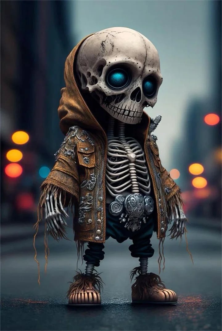 Cool skeleton figurines