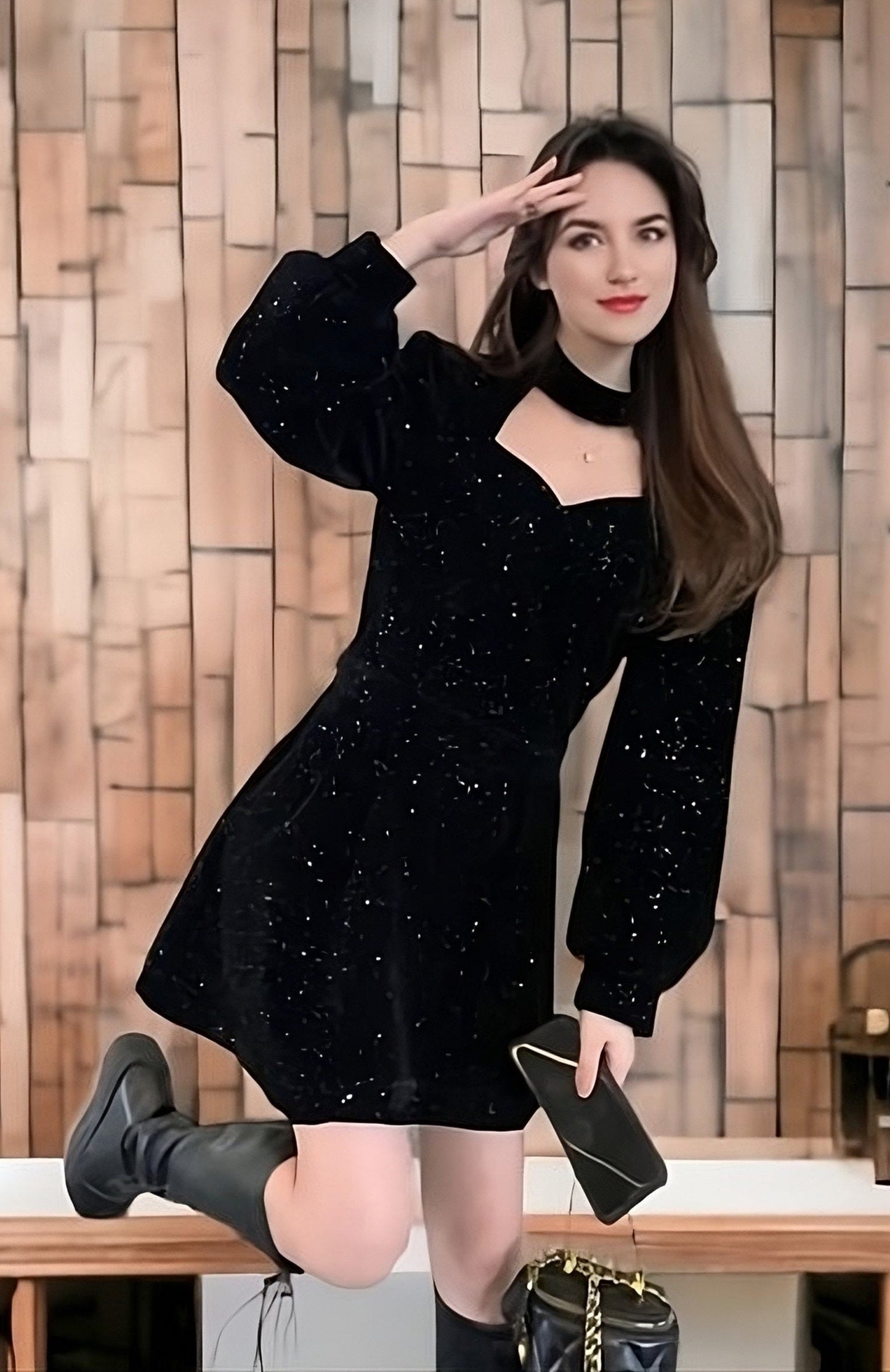 Thick Velvet Dress