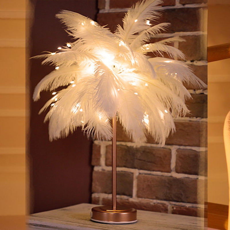 Christmas Feather Decorative Lights