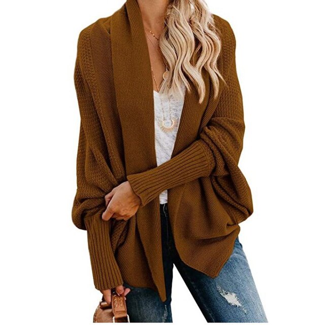 wide sleeve knitted cardigan