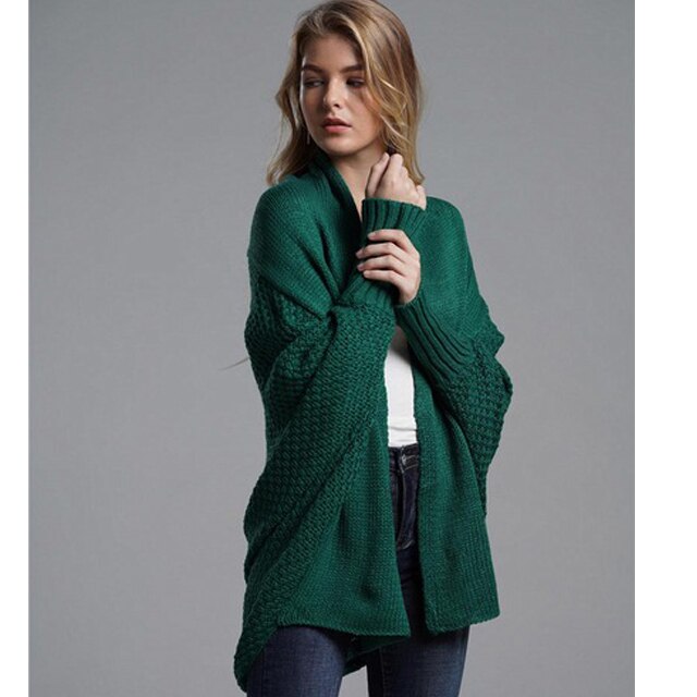 wide sleeve knitted cardigan