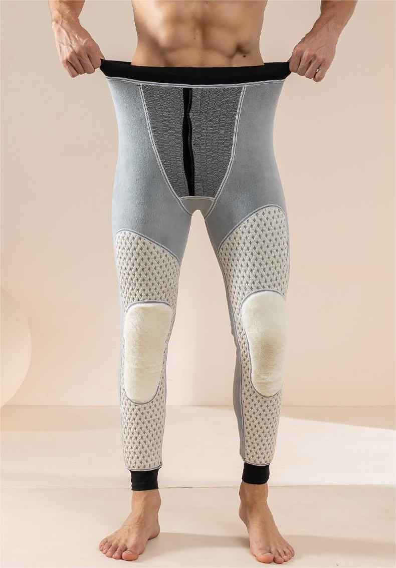 Winter Lamb Wool Plus Velvet Thickened Graphene Heating Knee Pads Warm Pants