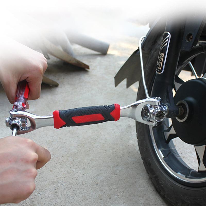 Eight-in-one multi-function wrench