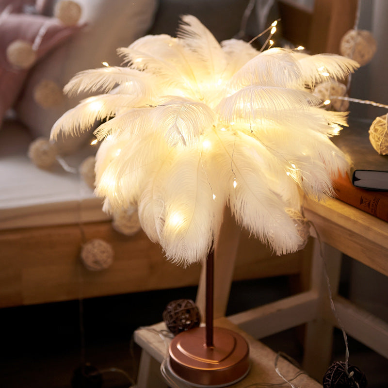 Christmas Feather Decorative Lights