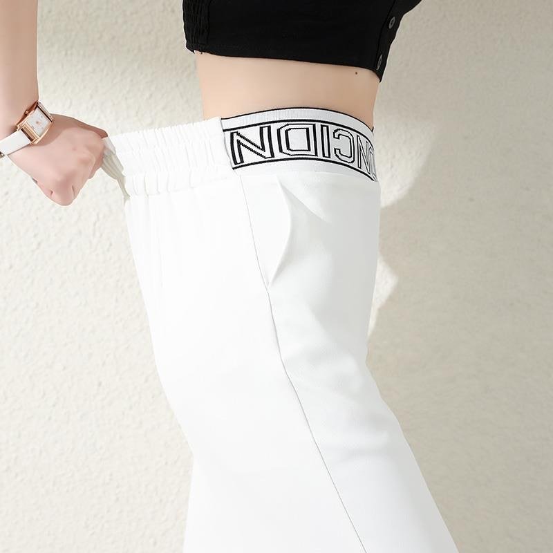 Silk High Waist Wide-leg Pants