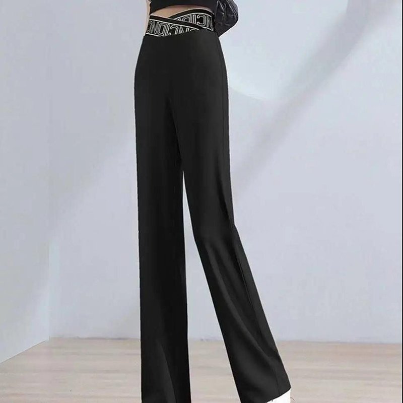 Silk High Waist Wide-leg Pants