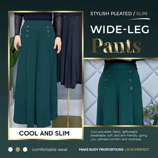 LAST DAY 49% OFF - [Comfort and Slim] Stylish Pleated Wide-leg Pants