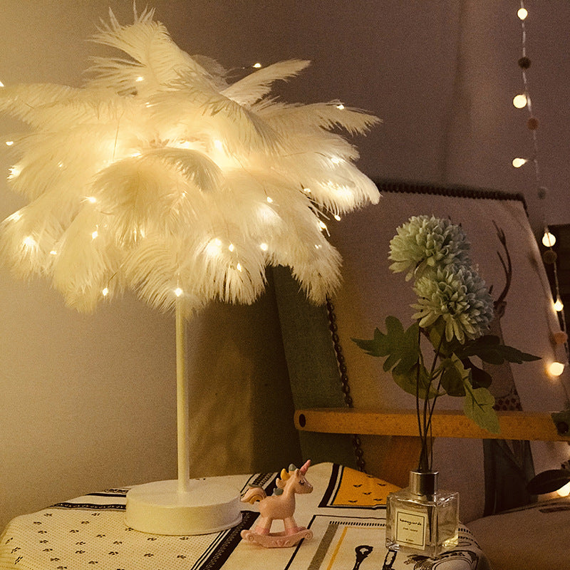 Christmas Feather Decorative Lights