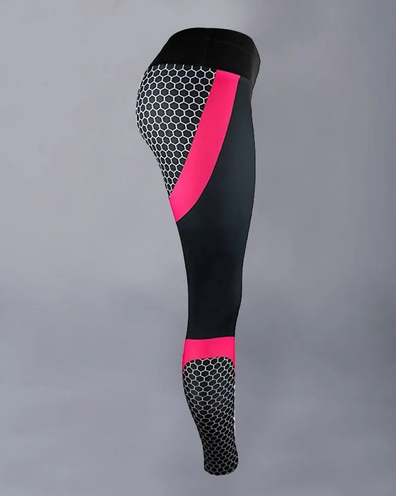 Colorblock Butt Lifting High Waist Sports Leggings