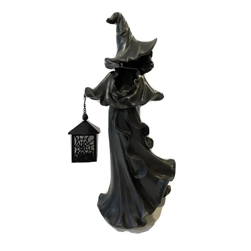 Witch With Lantern Decoration