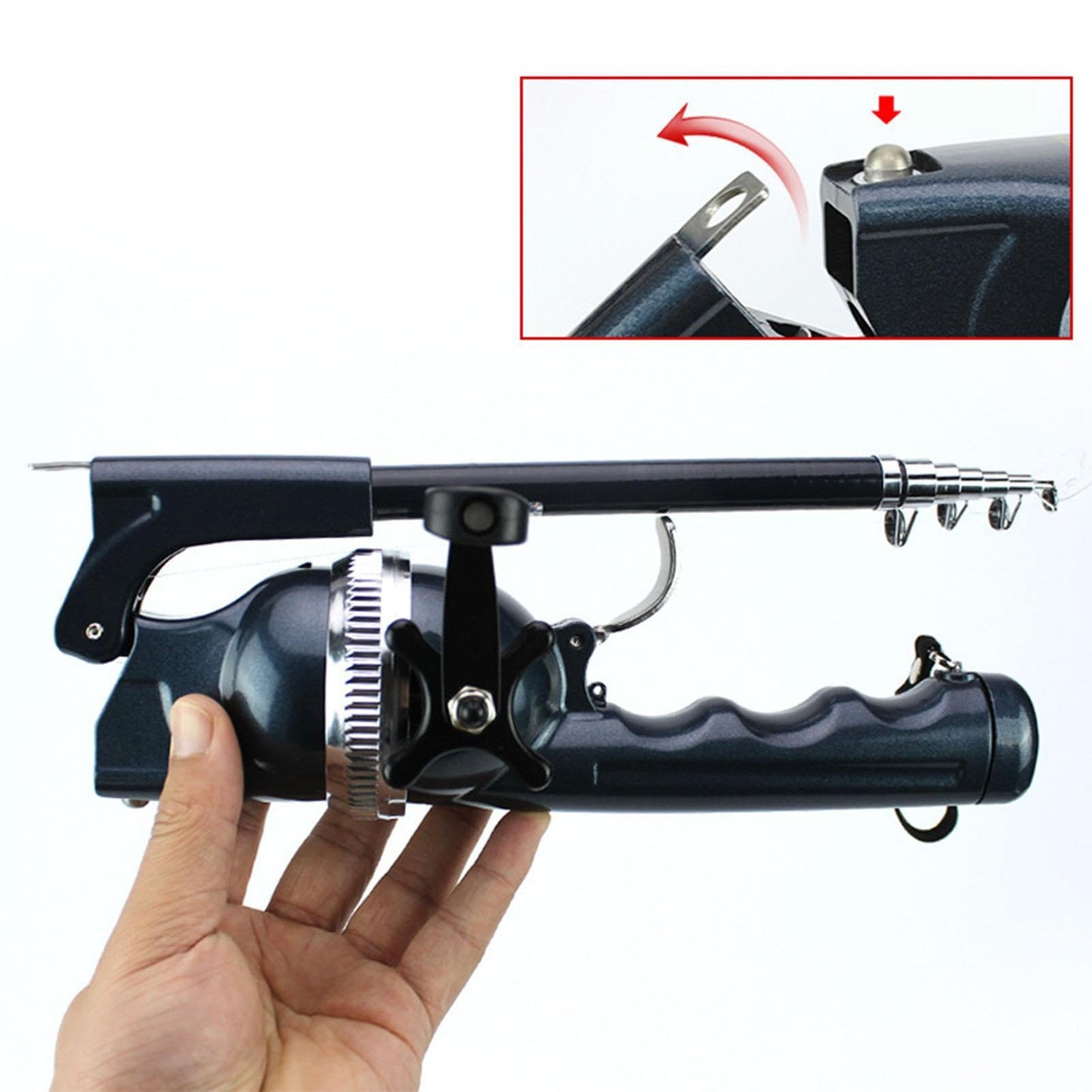 High Quality Folding Fishing Rod With Line Portable Pocket Throwing Rock Telescopic And Reel