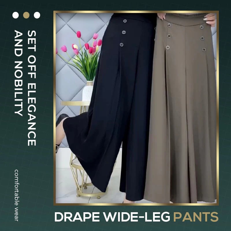 LAST DAY 49% OFF - [Comfort and Slim] Stylish Pleated Wide-leg Pants