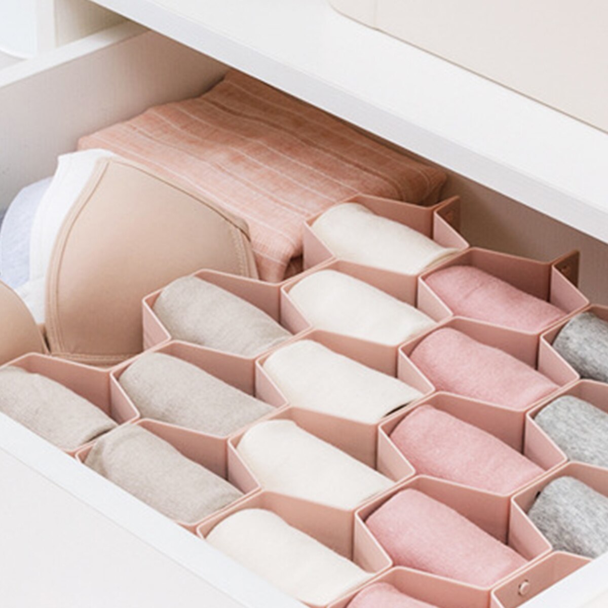 DIY Honeycomb Drawer Dividers