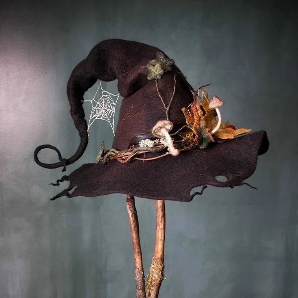 Last Day Promotion 49% OFF  Halloween Party Felt Witch Hats