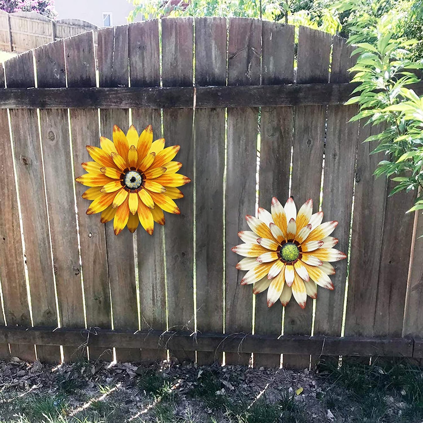 Handmade 3D Metal Flowers Wall Decor