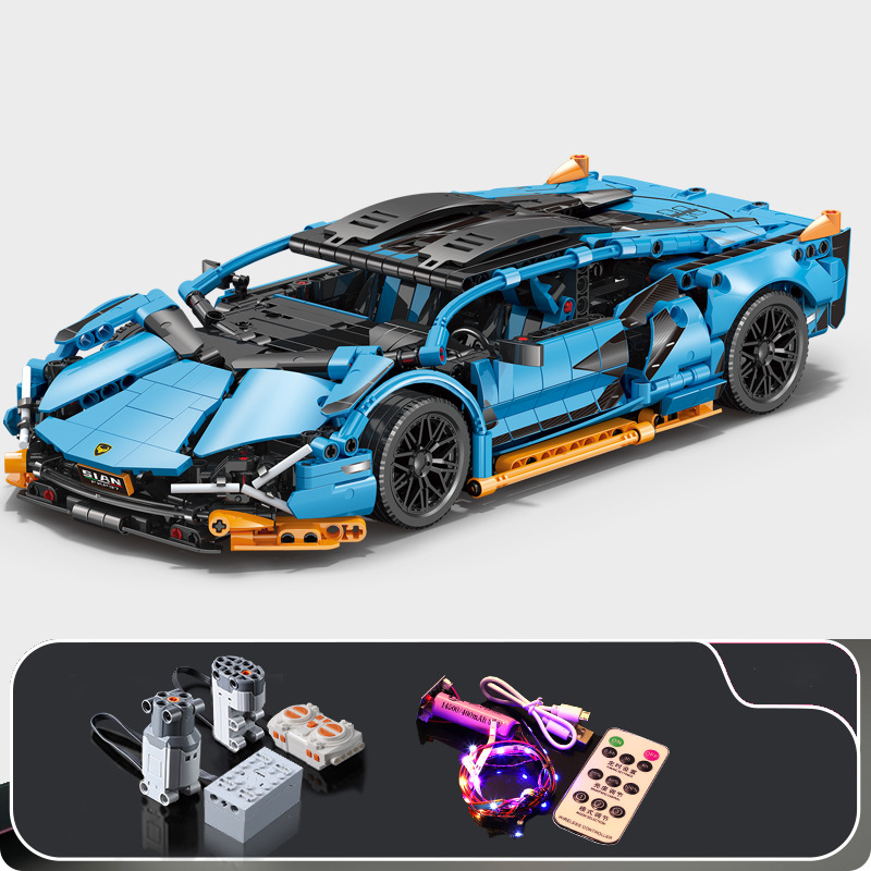 Building block cyberpunk style Rambo remote control car