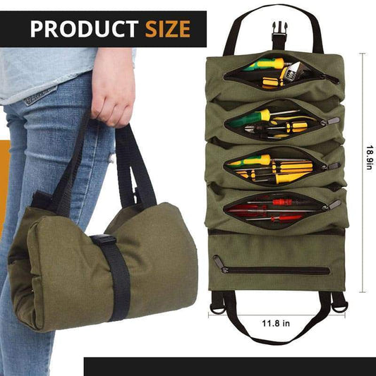 Roll up tool bag