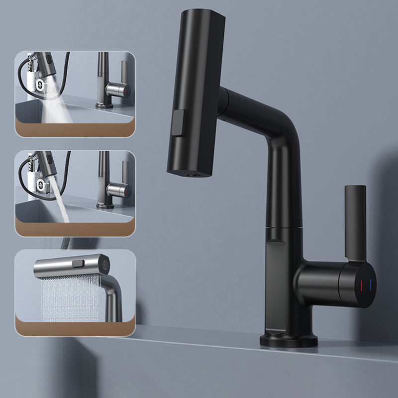 Lntelligent digital display pull-out faucet