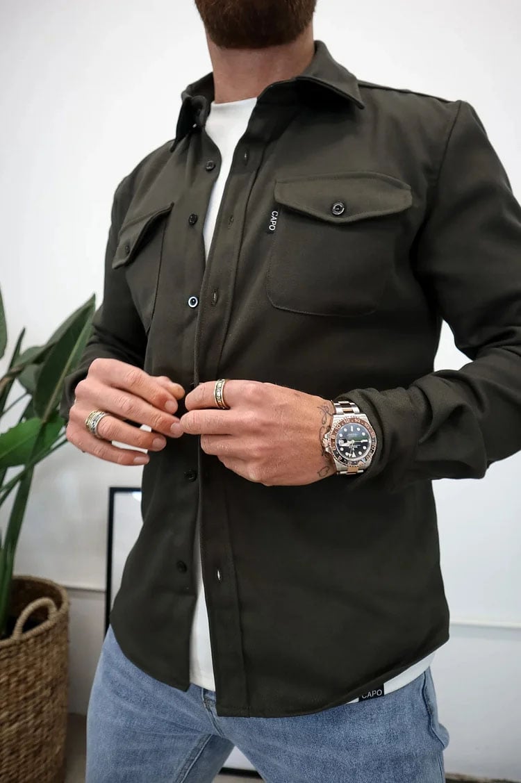 Button Down Shirt Jacket (Buy 2 Free Shipping)