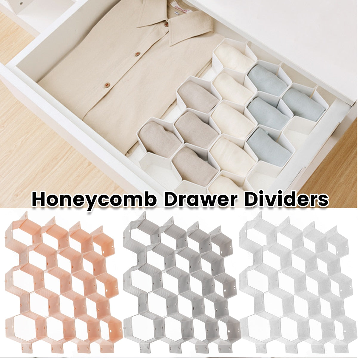 DIY Honeycomb Drawer Dividers