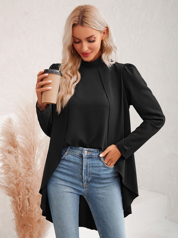 Women's Casual Turtleneck Fake Two Piece Shirt (BUY 2 FREE SHIPPING)