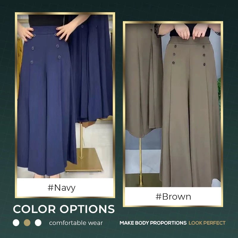 LAST DAY 49% OFF - [Comfort and Slim] Stylish Pleated Wide-leg Pants