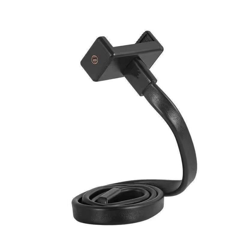 Flexible mobile live streaming bracket desktop binding and wrapping support