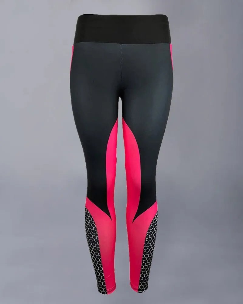 Colorblock Butt Lifting High Waist Sports Leggings