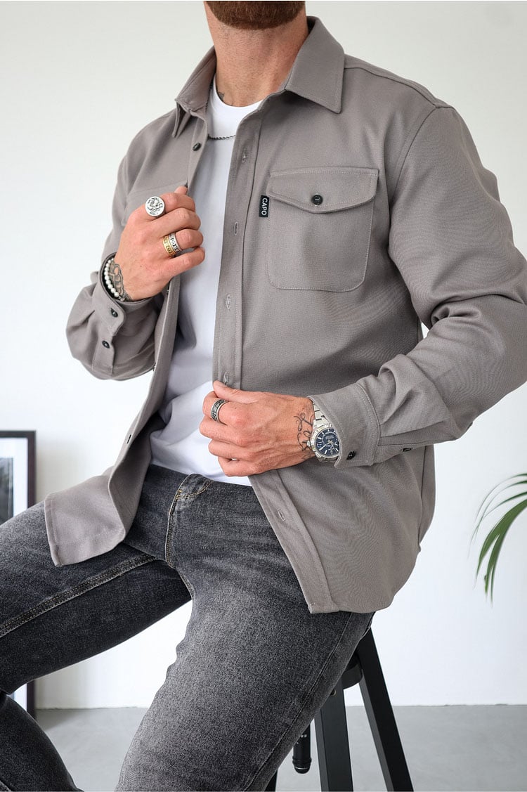 Button Down Shirt Jacket (Buy 2 Free Shipping)